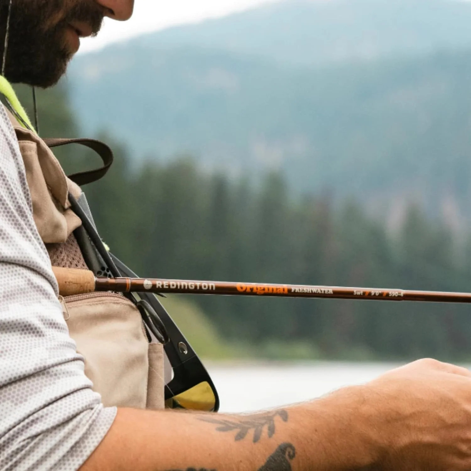 Redington Original Fly Rod – 5wt 9’0″ Medium-Fast Action Trout Fly Fishing Rod –