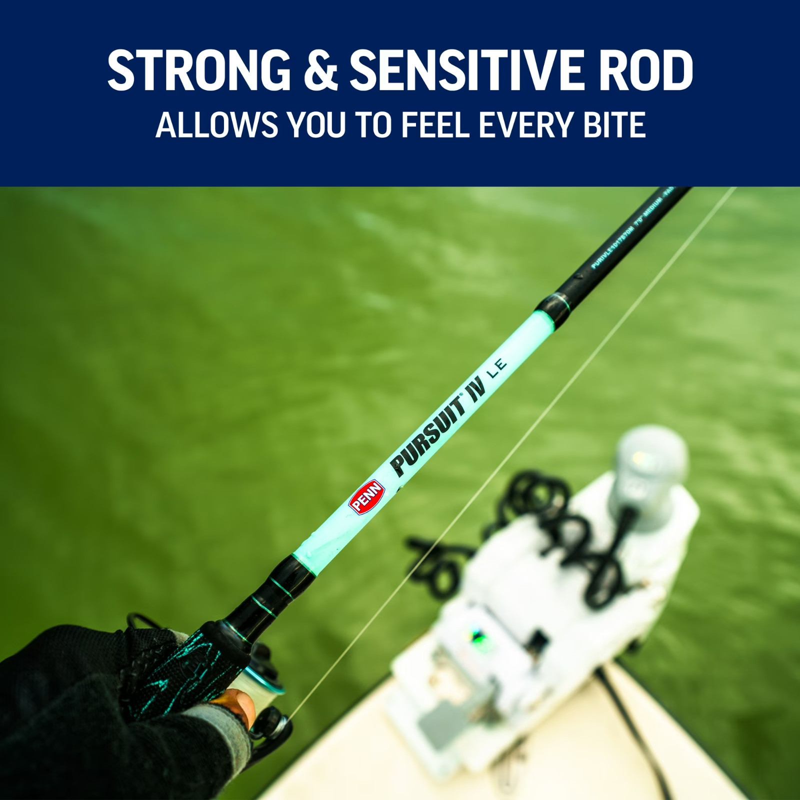 PENN Pursuit® IV LE Combo, 7′ Medium Light Fishing Rod, 2500 Size Reel