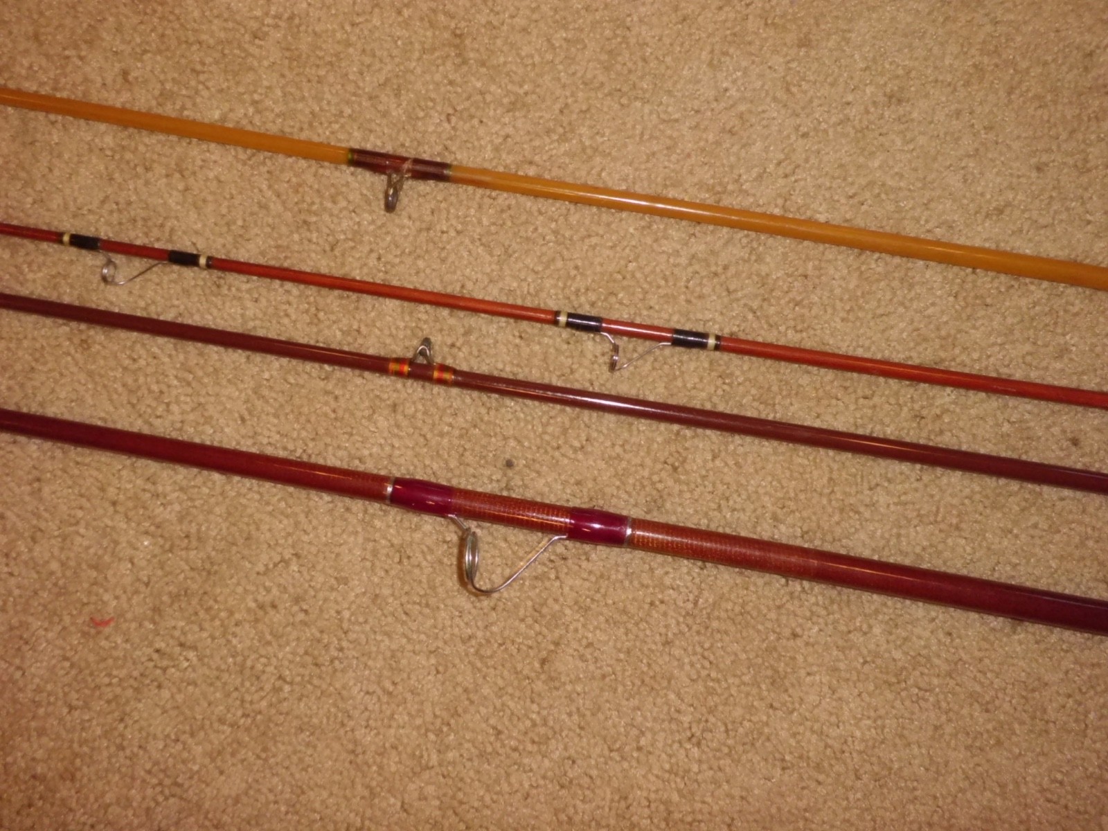 Vintage Customs and Silaflex Baitcasting Rod Tips w/ Featherweight Handle- USA