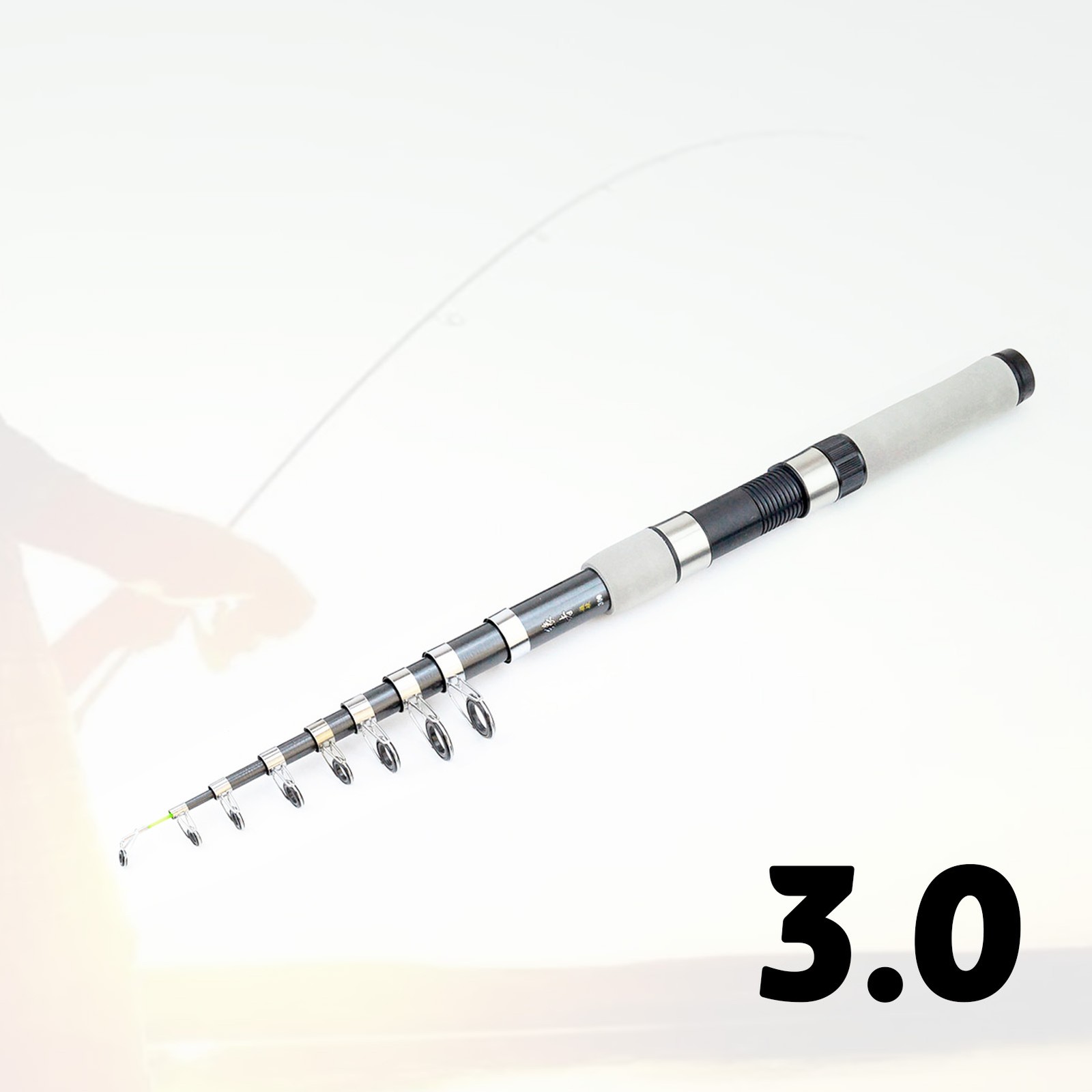 Telescopic Fishing Rod Fiberglass Spinning Rod Medium Fast Action Sensitivity