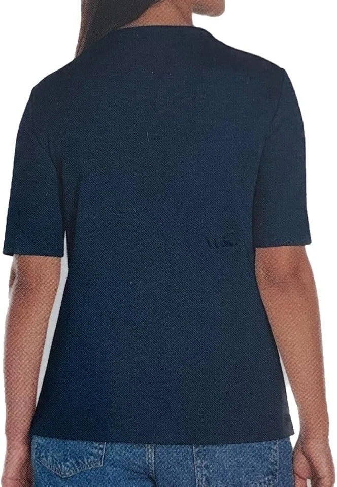 NWT Orvis Women’s XXL Navy Blue Pima Cotton Classic Fit Short T-Shirt P0608