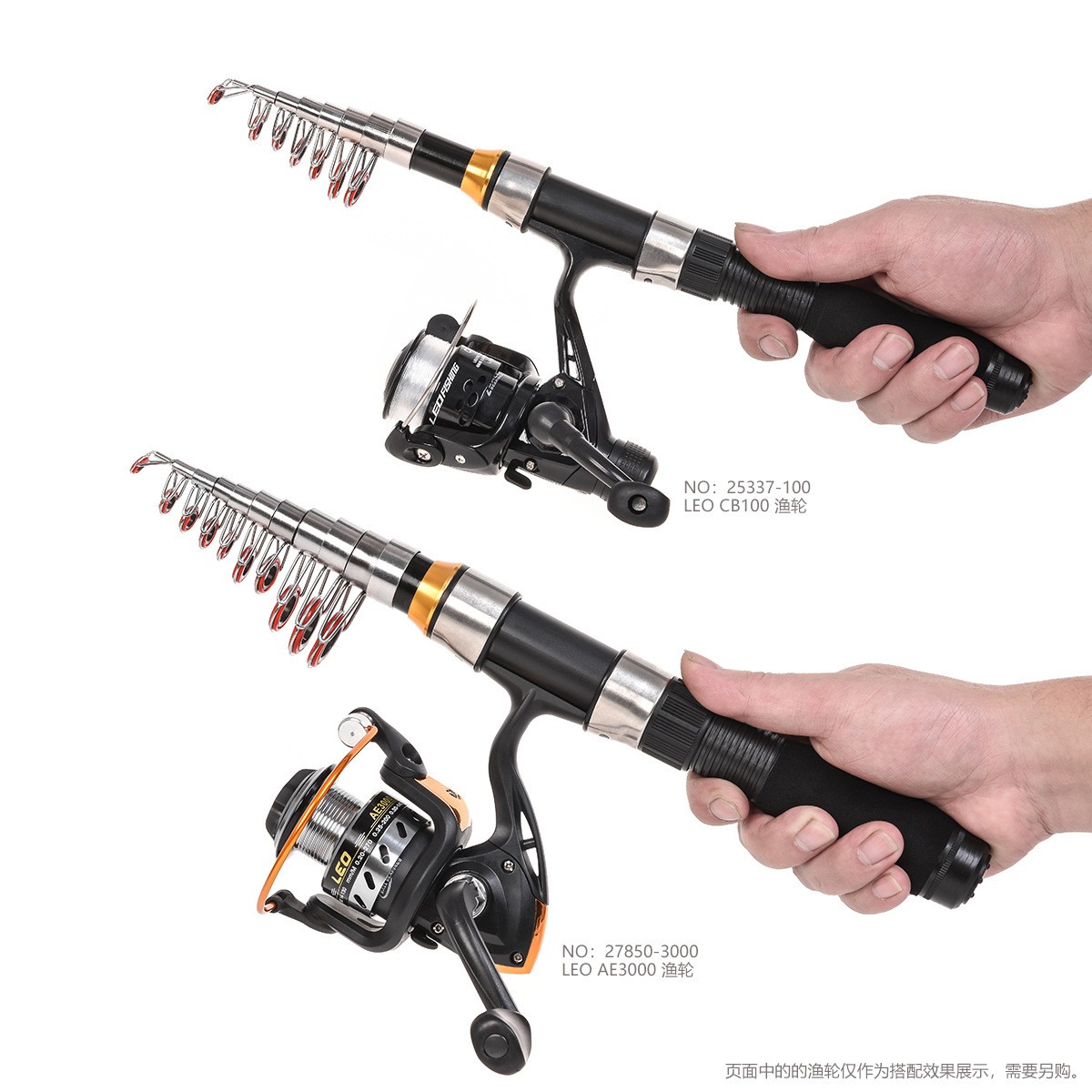 1.0m-2.3m Telescopic Fishing Rod with EVA Grip for Trout Super Short Portable