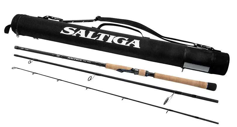 Daiwa Saltiga Inshore Travel SATRIN703MLFS Spinning Rod 7′ ML, 3pc W/Travel Case