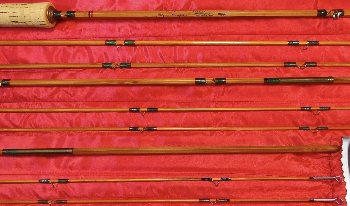 Pezon et Michel Glenn Clark 6ft6in4-5wt 2P2T Fly Rod Free shipping DDP