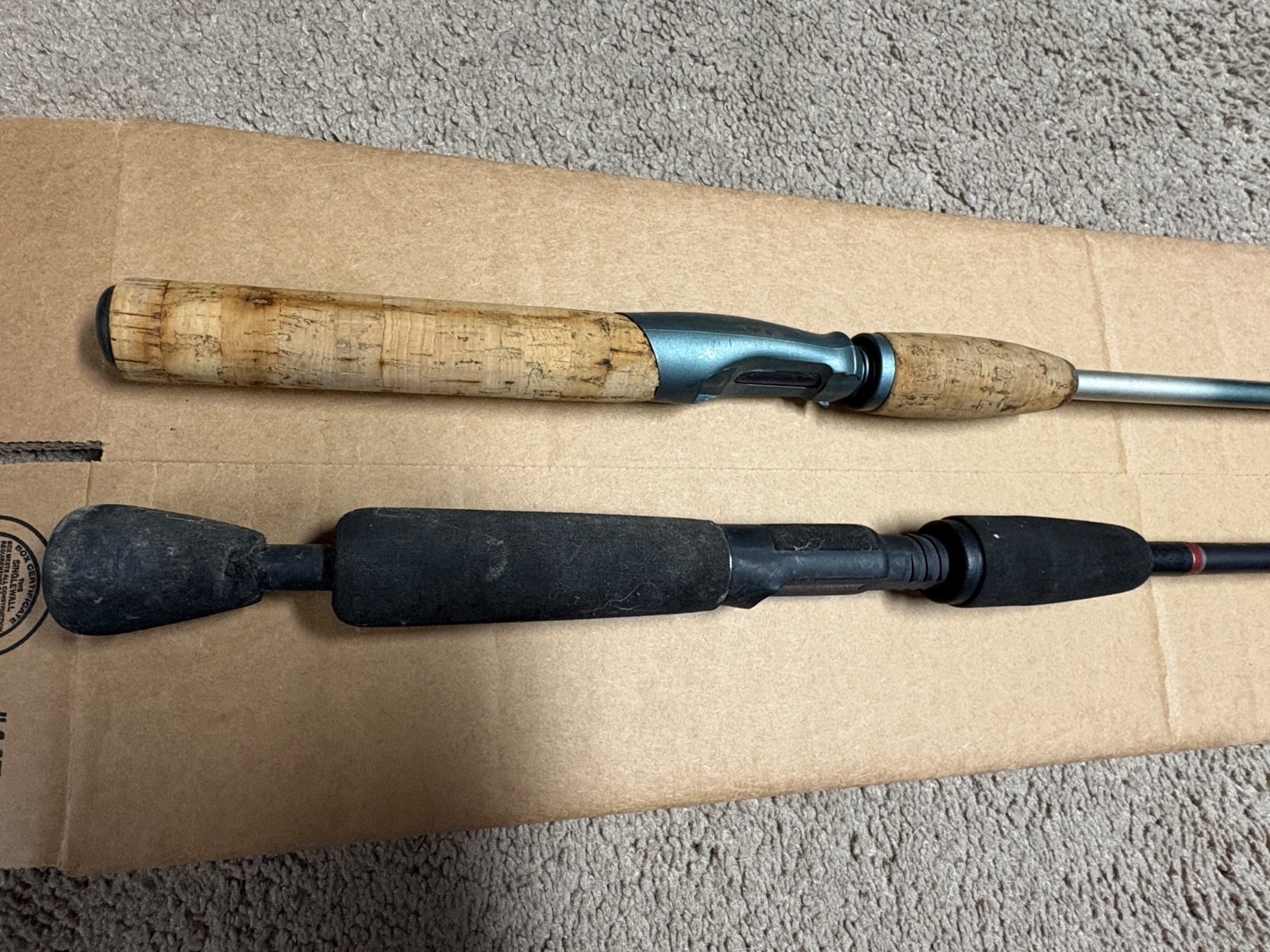 Fishing Rod Lot of 2 Berkley Rough Neck Medium Heavy Quantum Vantage 6′ 1 Piece