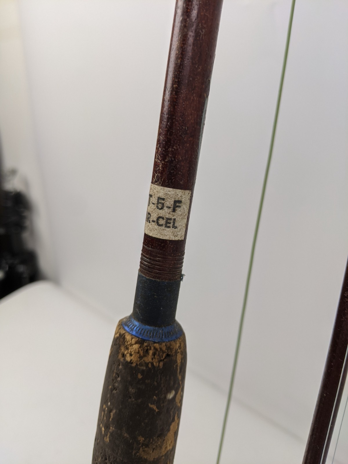 VTG Sears Roebuck JC Higgins 2pc Fiber Glass Fishing Pole Rod & Union Reel