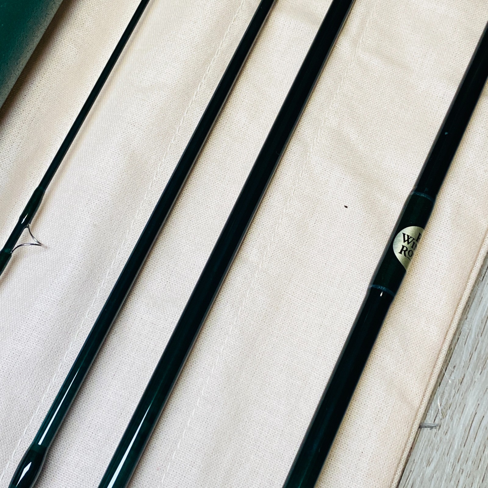 [Beautiful]R.L. Winston Boron IIx 8’6″ 4pcs 5wt Fly Rod Fishing w/tube & sock