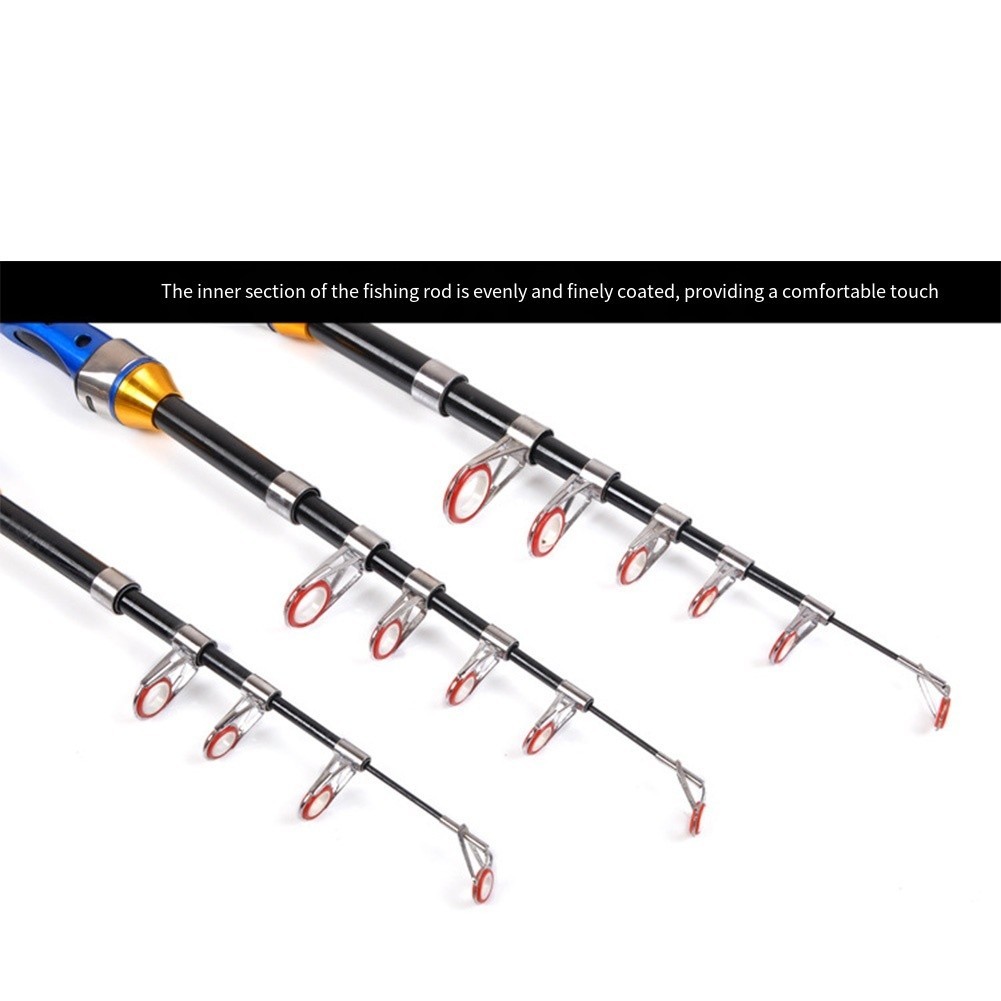 Travel Ready Telescopic Fishing Rod with Smooth Reel for Quick Fishing Setup