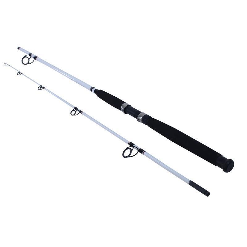 8 Ft Big Game Spinning Rod 2 Piece Durable Construction Fiberglass Heavy Power