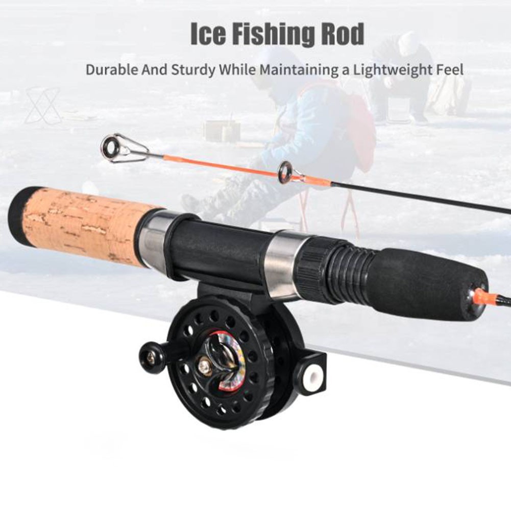3260cm Ice Fishing Rod with Cork Handle and 3 Tips for Spin Travel Poles