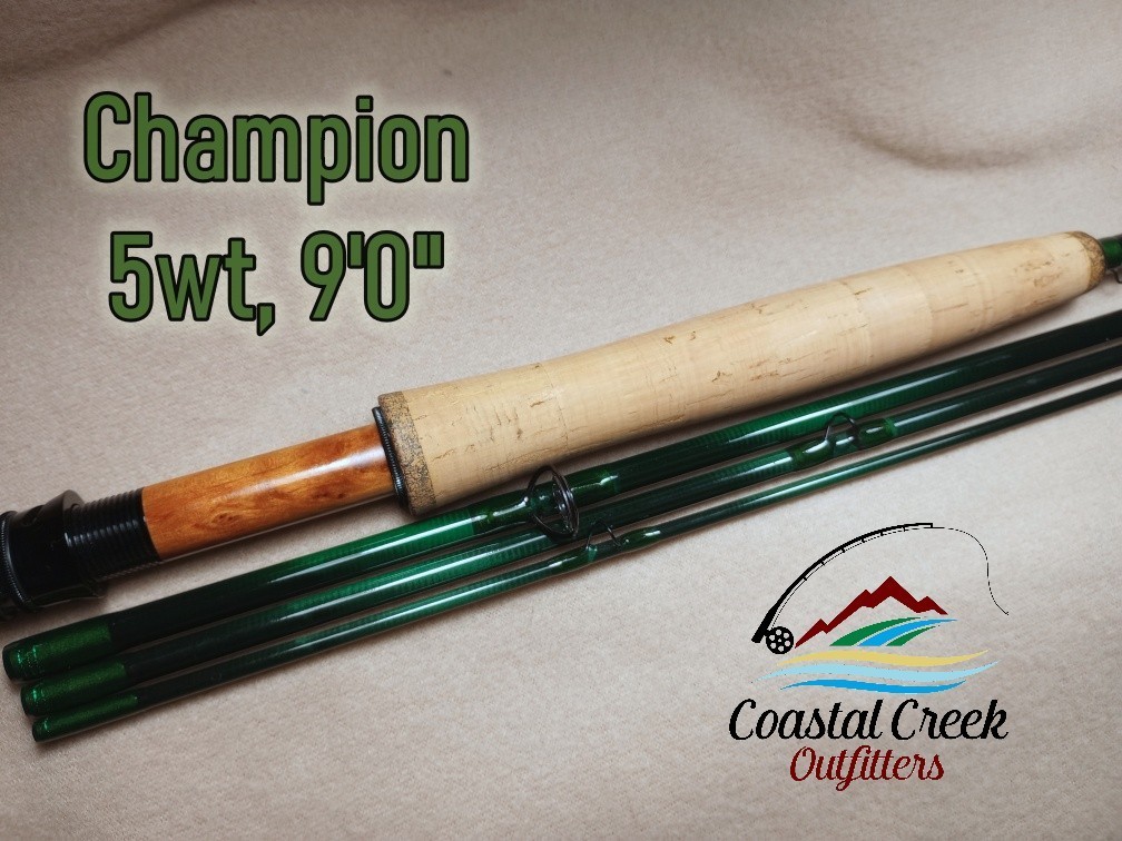 Coastal Creek Outfitters Champion Fly Rod 5 Weight, 9 foot, Black Hardware