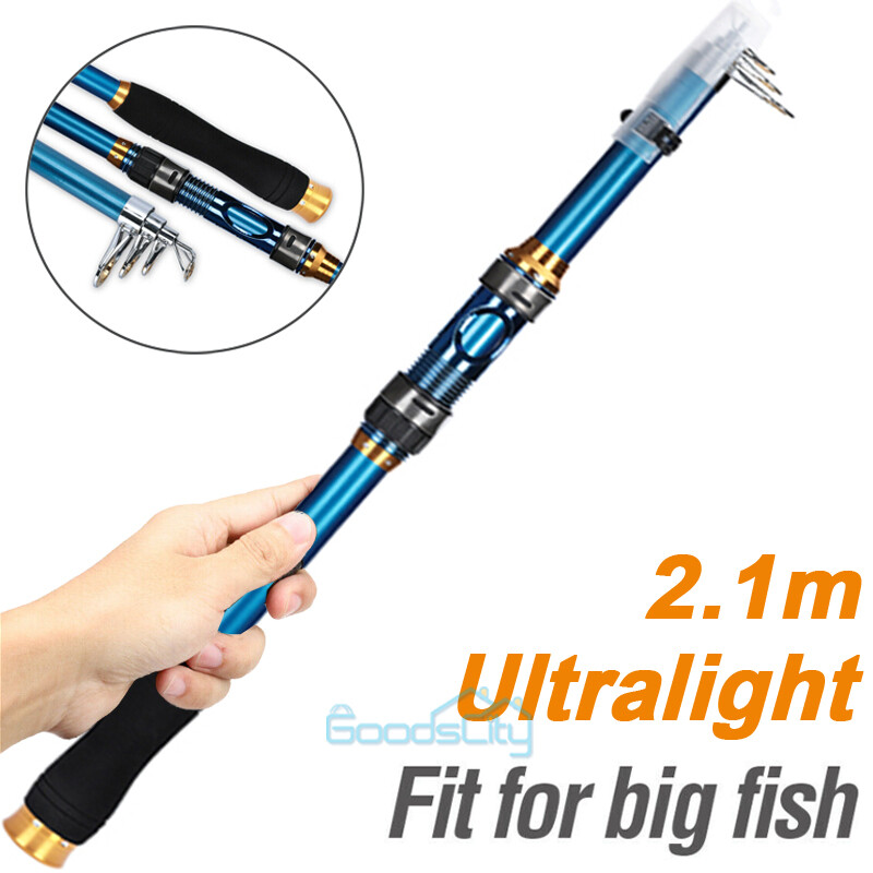 2.1M Fishing Rod Feeder Hard Carbon Fiber Telescopic Fishing Rod Fishing Pole
