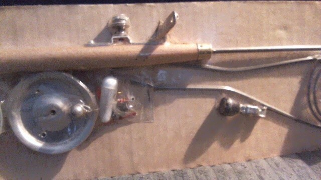 VINTAGE LAKCO COMPLETE ICE FISHING KIT – ROD JIG BELL HOLDER LINE BOBBER – #2