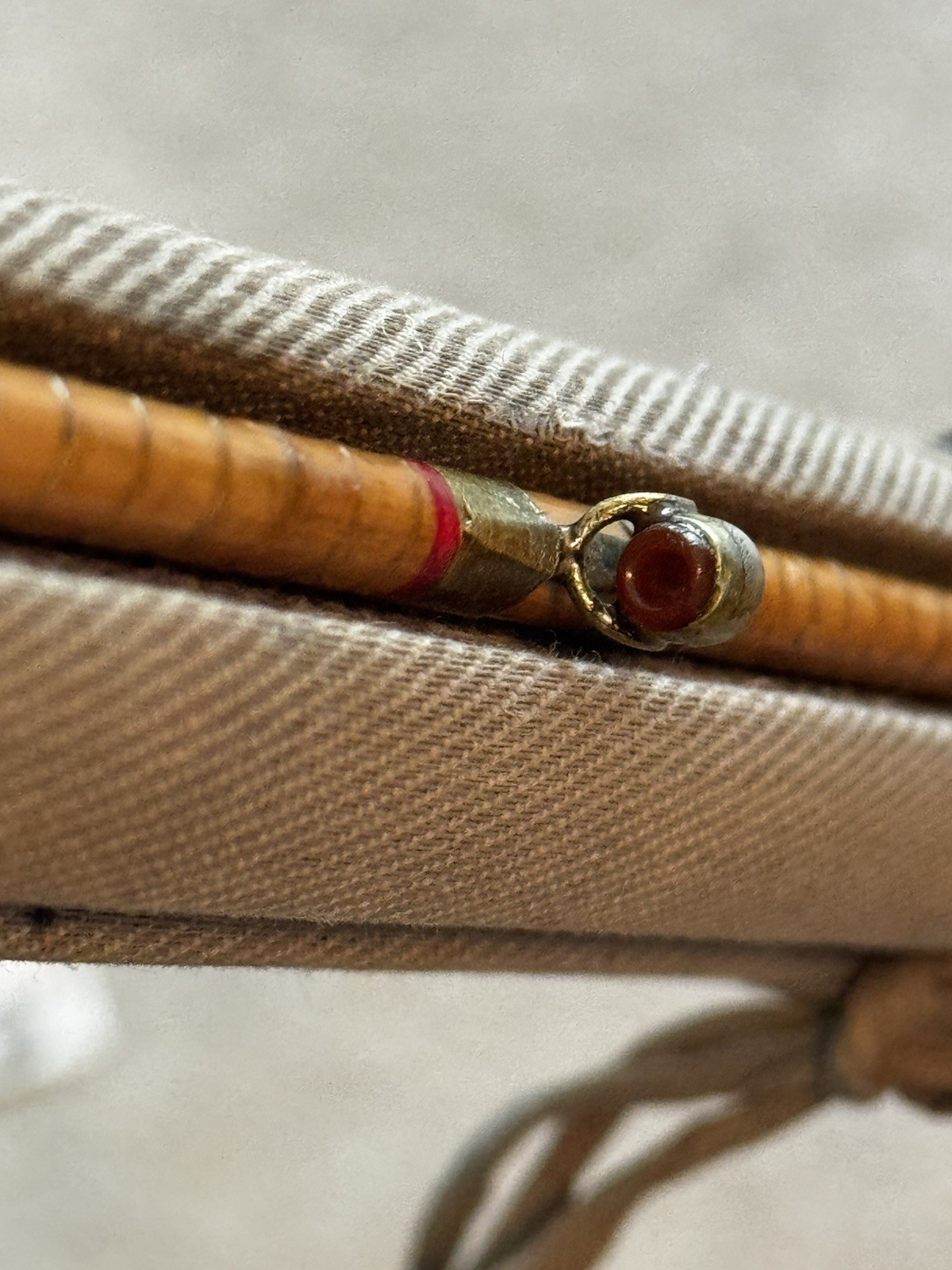 Vintage Bamboo 8ft 8 in 3pc Fly Fishing Rod +Rod holder