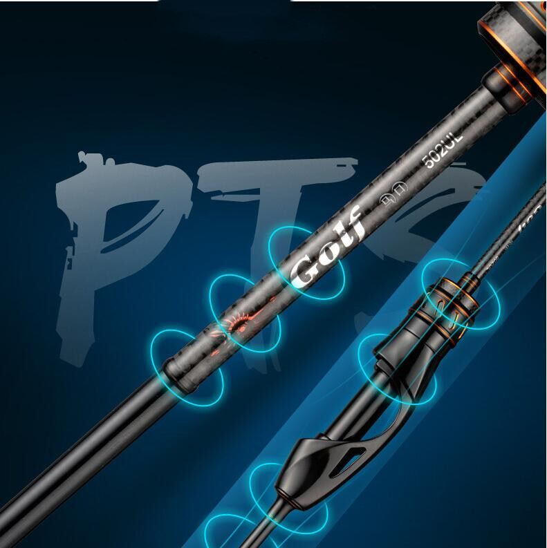 Fishing Rod 1.5m 1.68m 1.8m Carbon Fiber Spinning/Casting Rod Bait Wt. 0.5-4g