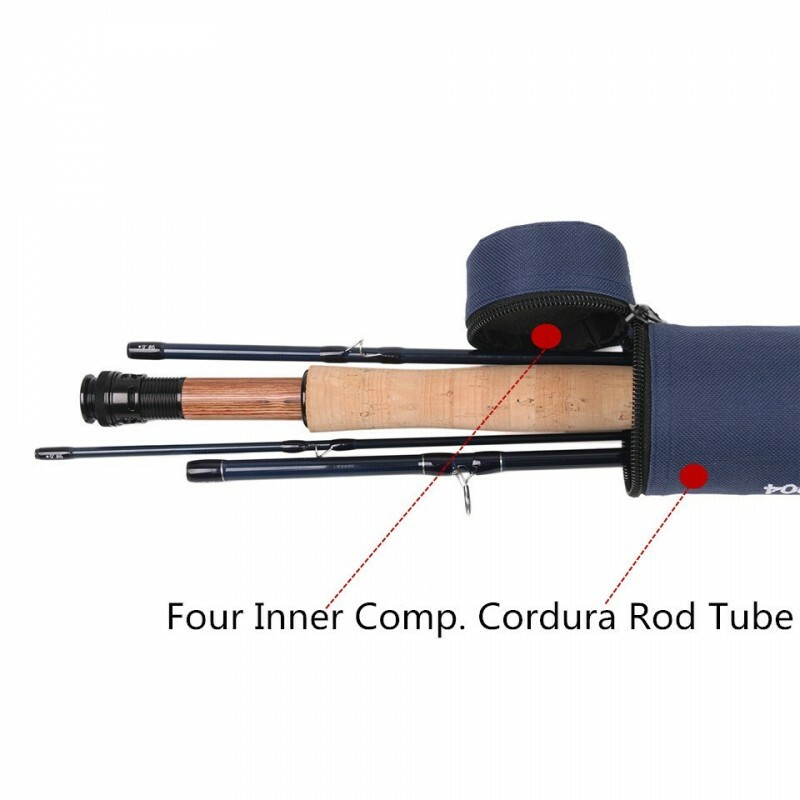 Amigo Fly Fishing Rod 4/5/6/7/8wt 9ft Fast Action IM10 Carbon Fiber with tube