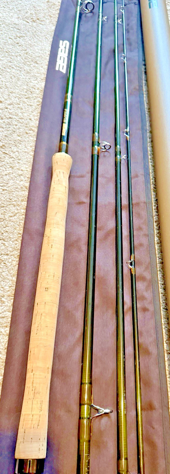 SAGE Graphie IV 16 Foot 1 Inch DH 4 Piece #10 Spey Salmon Fly Rod Bag & Tube
