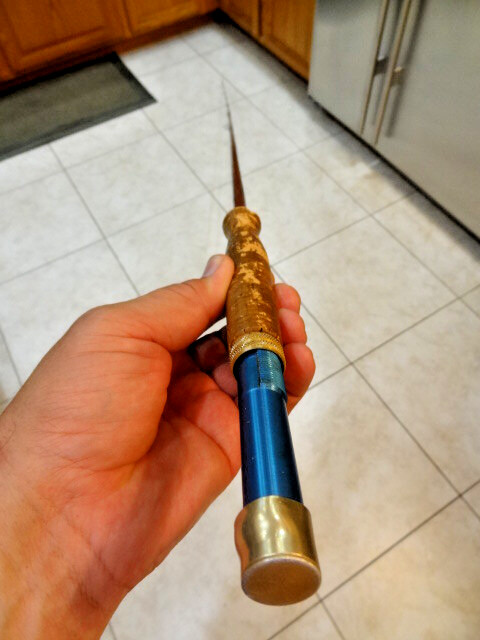Vintage Garcia Conolon 8′ Live Fiber Classic 409 Fishing Glass Pole USA 1-Owner