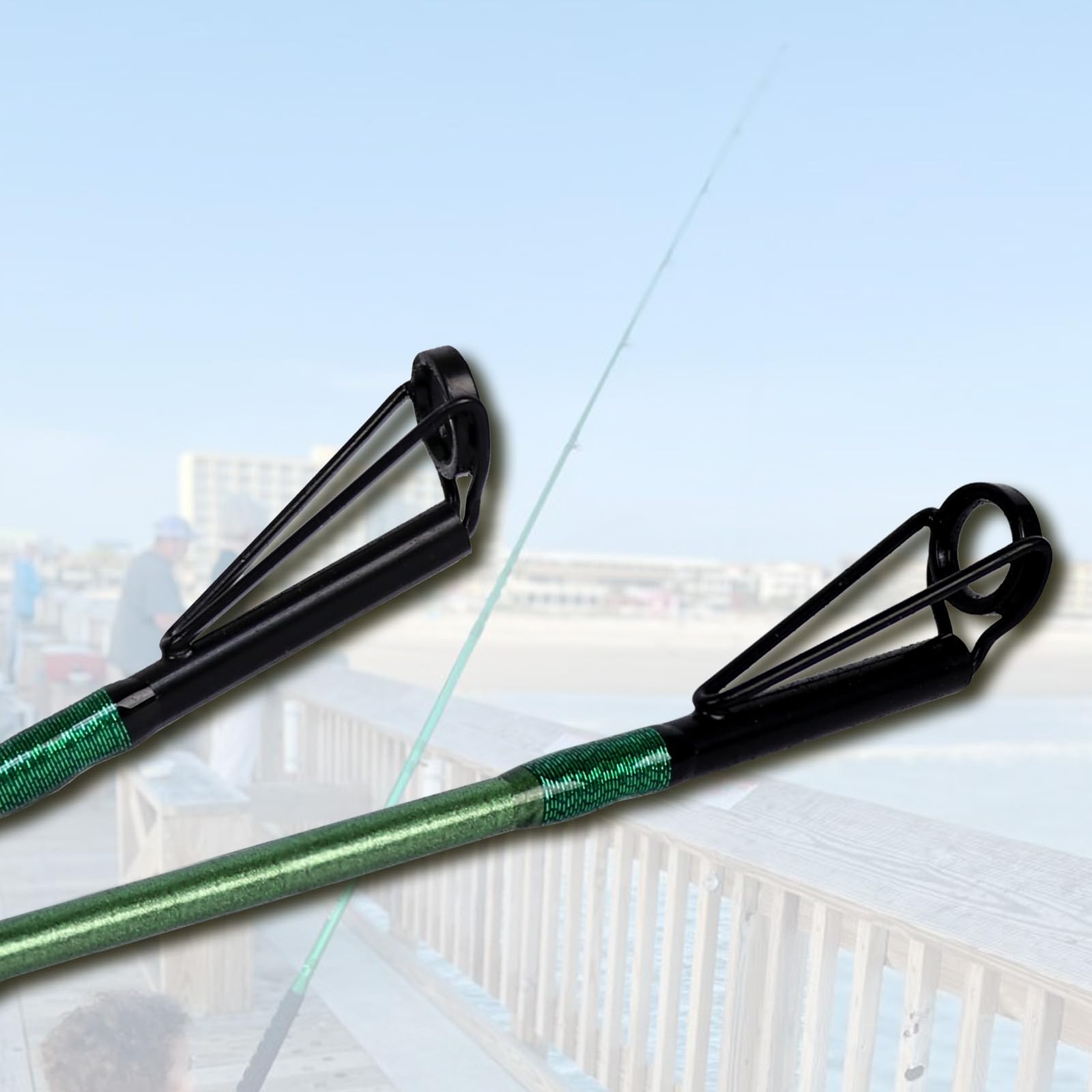 Fiblink Catfish Fishing Rod 1 Piece/2 Piece Catfishing (9′ – 2Pcs – Green) HOT