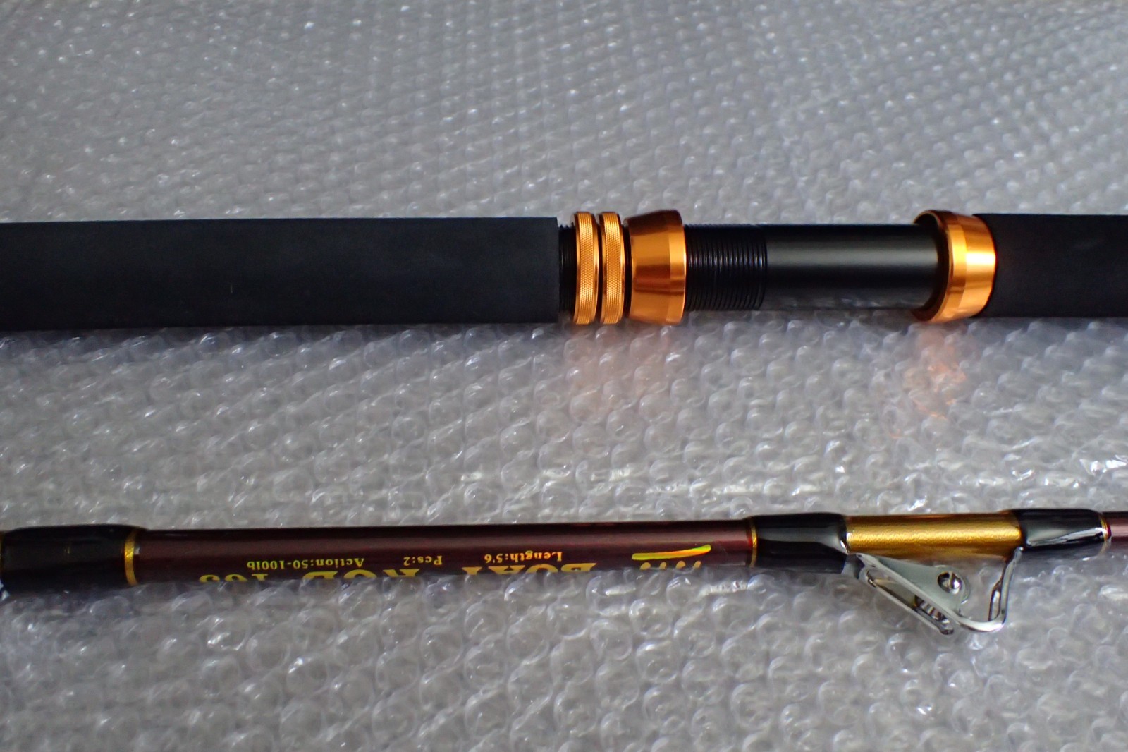 Heavy-Duty Trolling Saltwater Fishing Rod 5.6ft / 170cm 50-100lbs Double Pulley