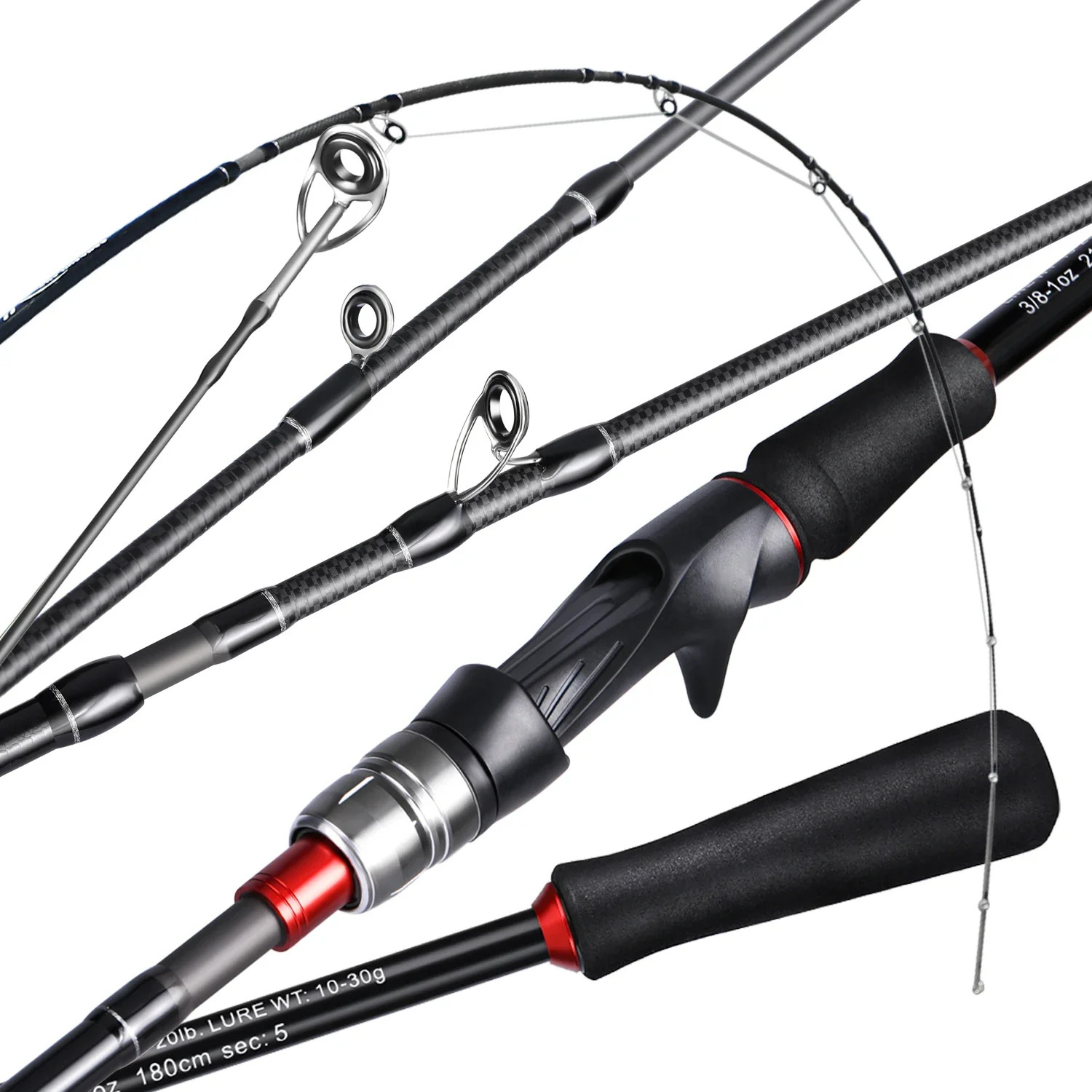 Sougayilang 1.8m 2.1m Lure Fishing Rod Carbon Fiber Spinning Casting Fishing Rod