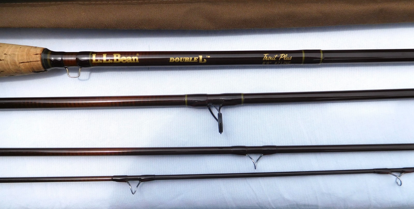 L.L. Bean DOUBLE L “Trout Plus” Travel Fly Rod 4 pc. 8’- 6”. #7 Line ~ EXCELLENT