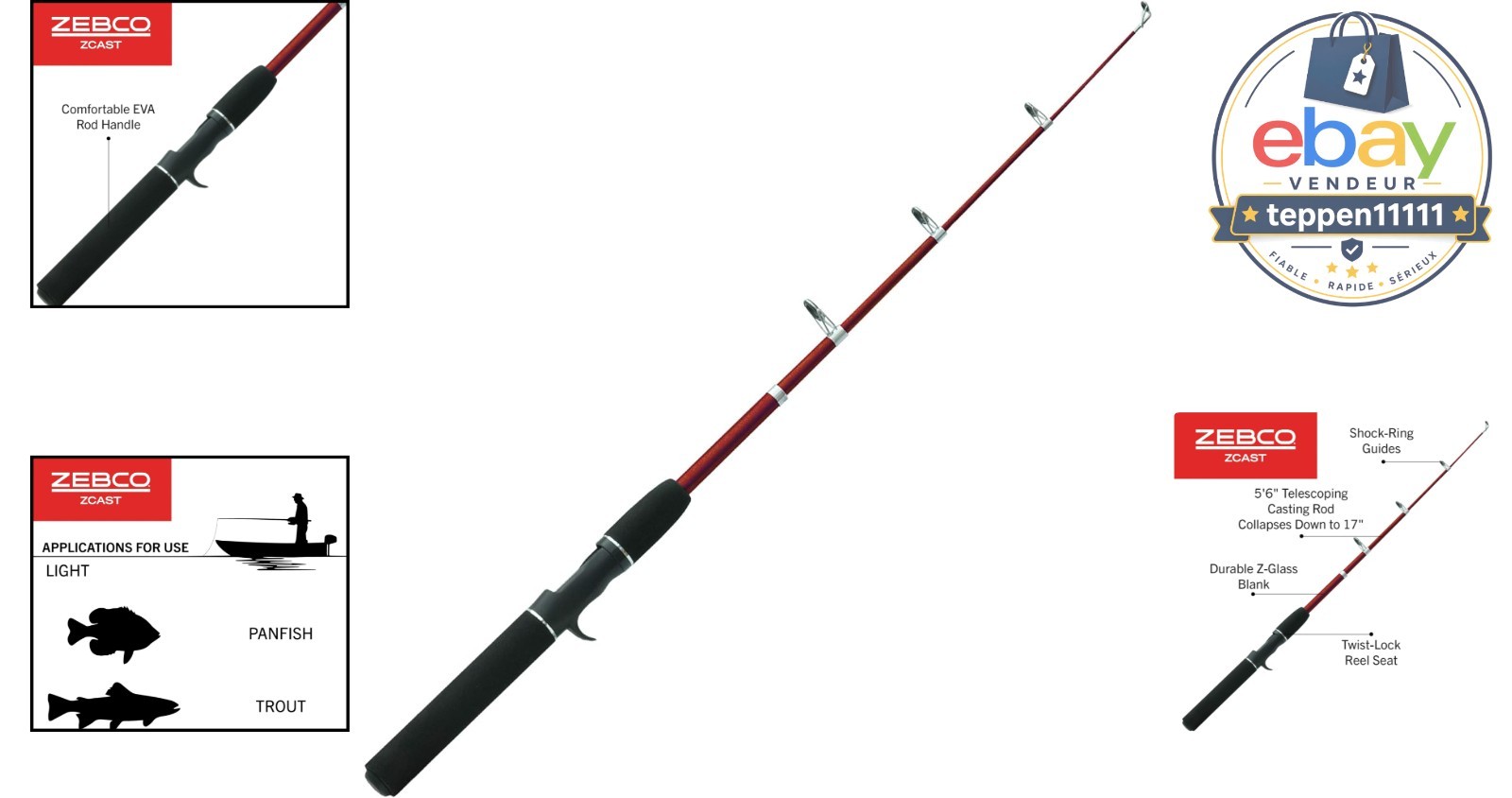 Casting Fishing Rod Z-Cast