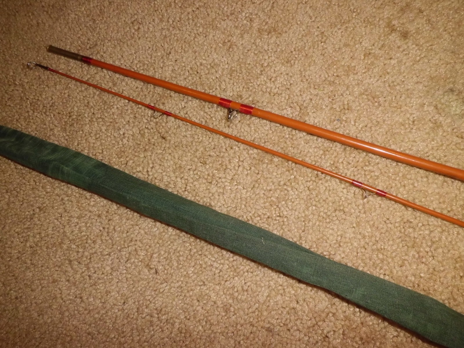 Vintage Horrocks & Ibbotson Fiberglass 3307 Fly 6’6″ Rod made in USA- MINT