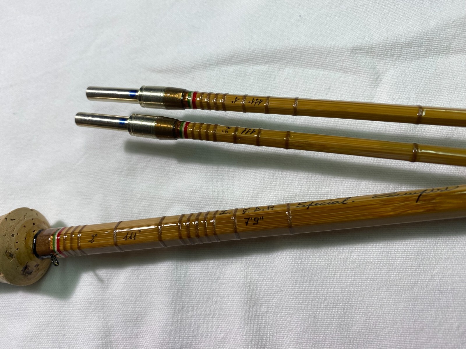 Fly Rod bamboo type L.G.D.P. Speciale 7’9” linea 4#5 .(2TIP)