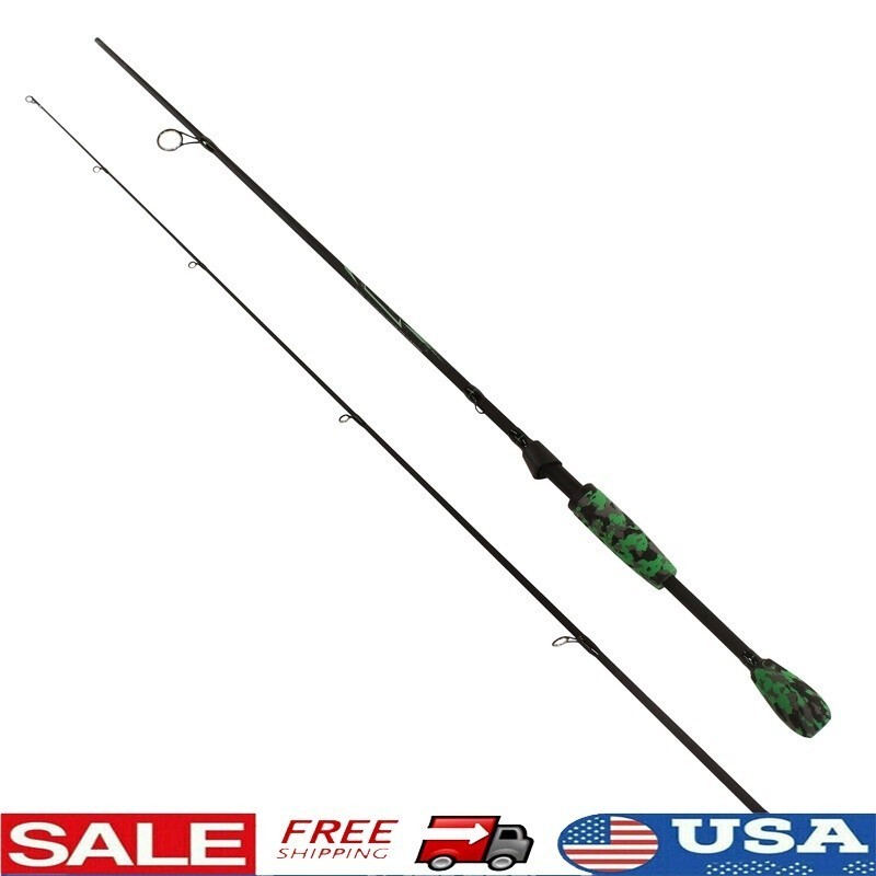 AMP Fishing Rod 7ft Medium Two Piece Spinning Rod Durable Lightweight EVA Handle