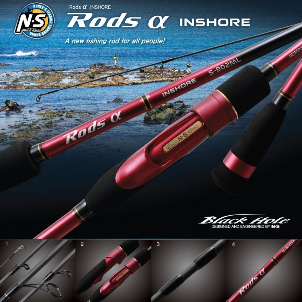 NS Black Hole All-Round Spinning Rod RODS-A INSHORE S-802ML