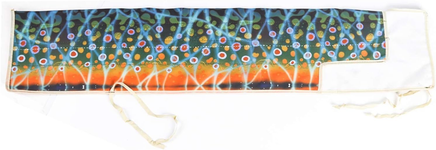 Luxury Fly Rod Sock – Cotton Protector with 4 Compartments for 9ft 4-Sec Rods