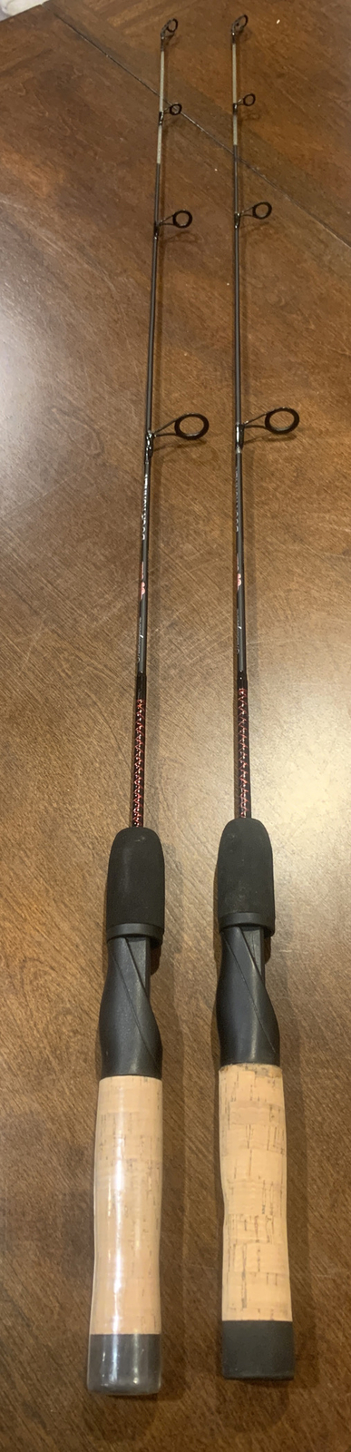2 Pieces Shakespeare Ugly Stik Dock Runner Rods 3’ Medium Red Ice Fishing