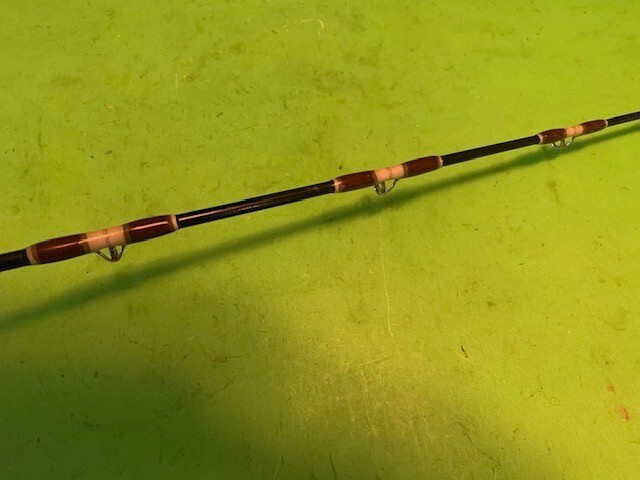CUSTOM BUILT 7 FOOT 2 INCH 25 TO 60 POUND CLASS CONVENTIONAL FISHING ROD PERFECT