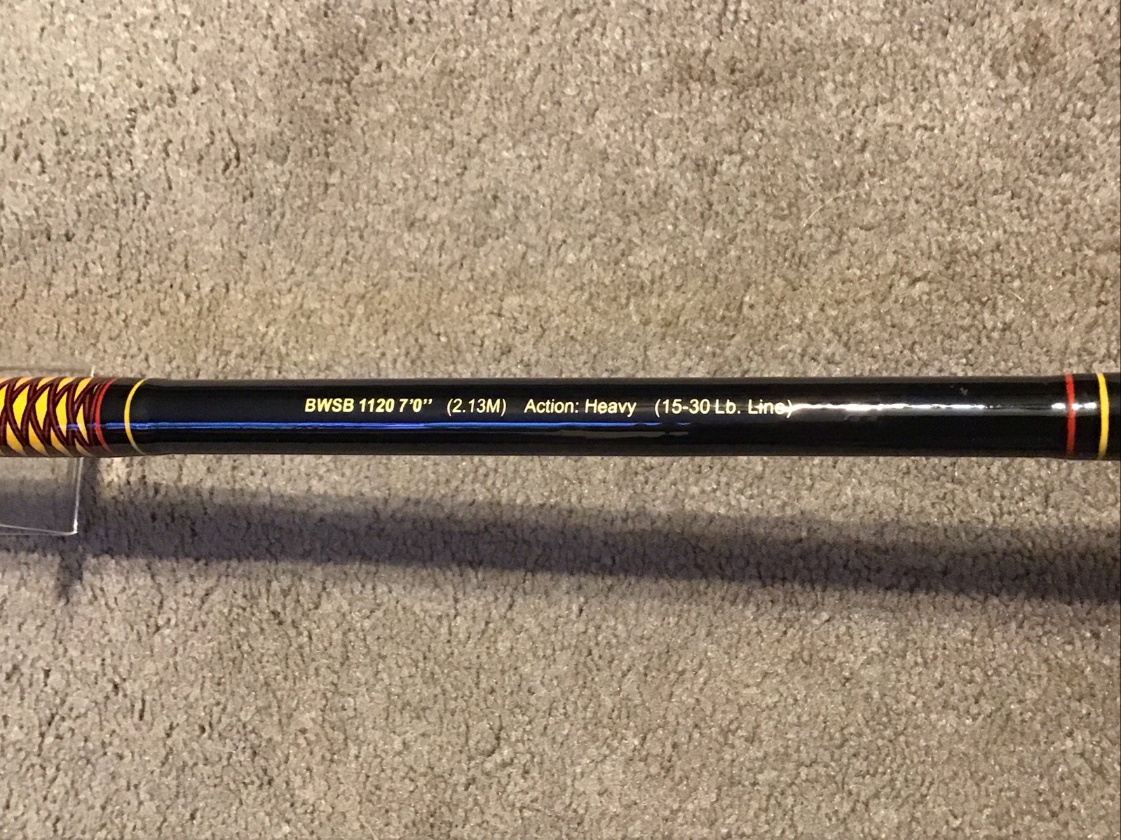 Shakespeare Ugly Stik BWSB 1120 7’0” 1pc Big Water Spinning Fishing Rod Lot 1