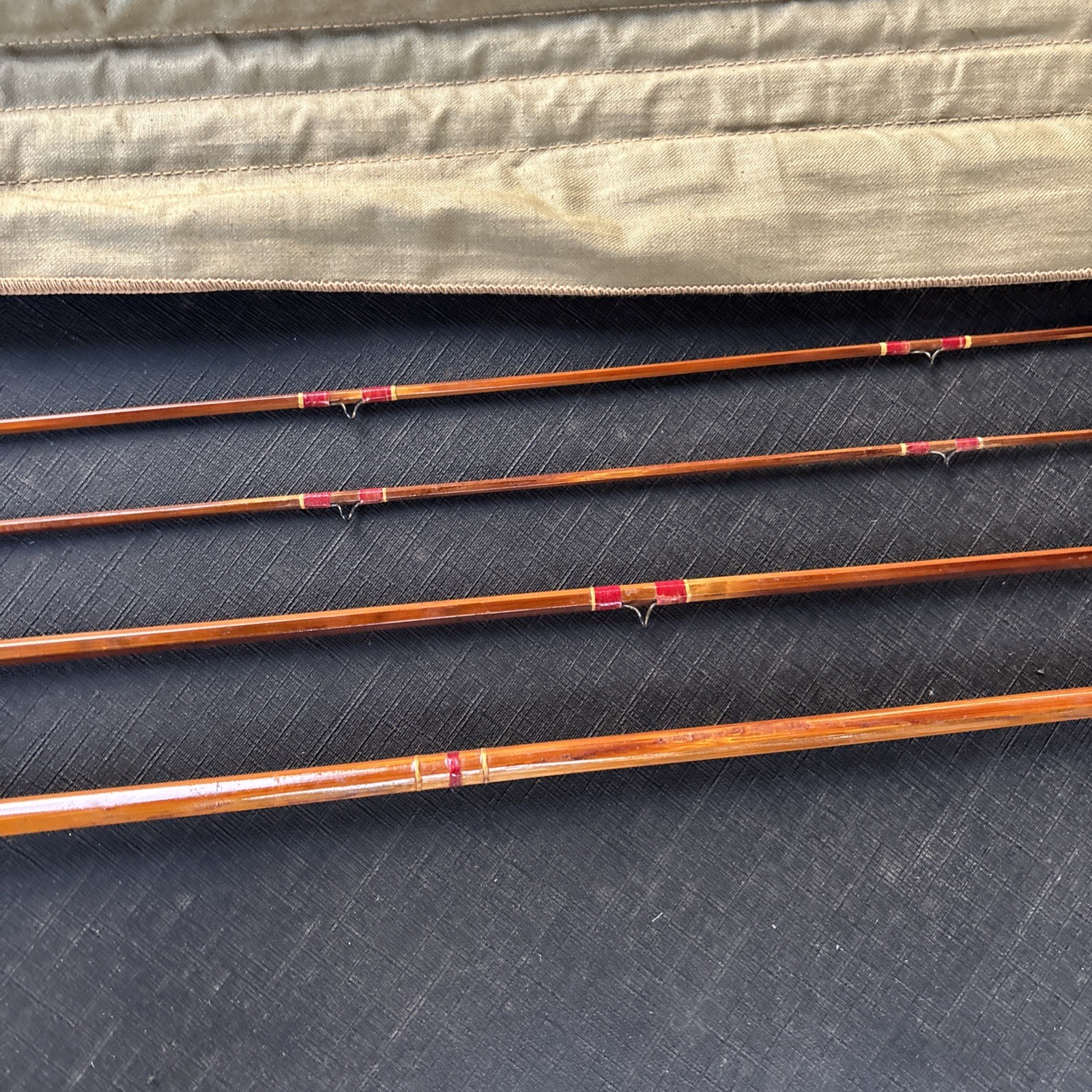 Vintage South Bend 346 Bamboo Fly Rod 8 1/2’ HDH or D W/ Sock
