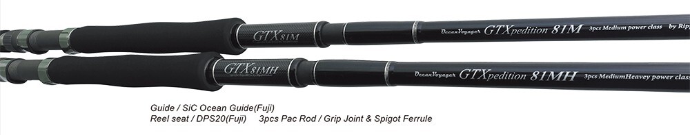 Ripple Fisher Ocean Voyager GTXpedition 81M Offshore 3 Piece Rod **US SELLER*