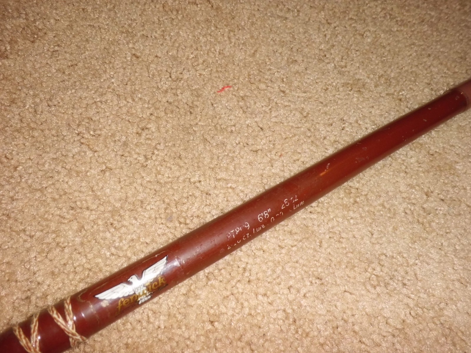 Vintage FENWICK PT8?9 Conventional 6’8″ Rod- USA- 20-60 lb test