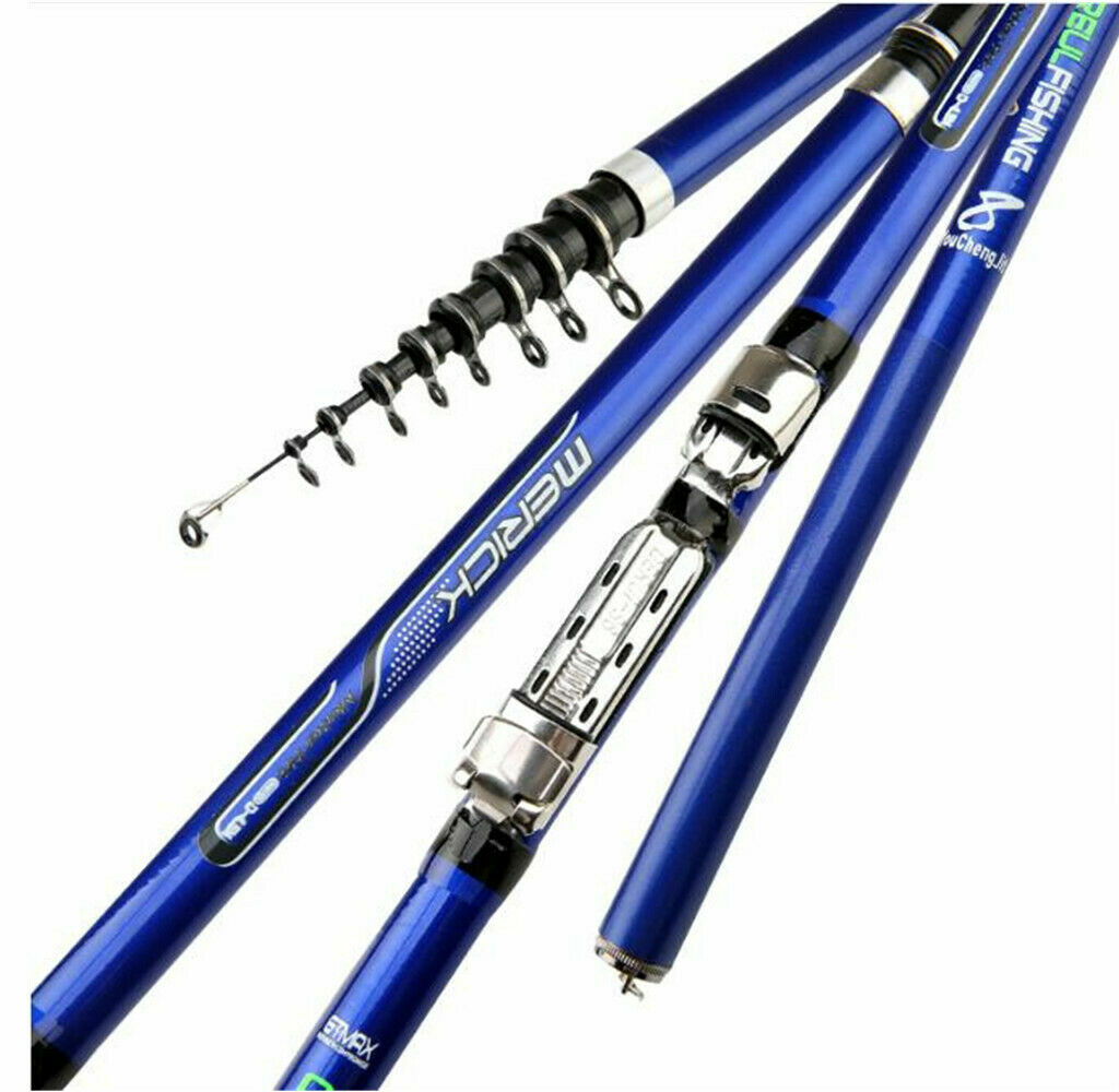 Carbon Fiber Spinning Fishing Rods 3.6M-6.3M Telescopic Rock Fishing Rods Trout