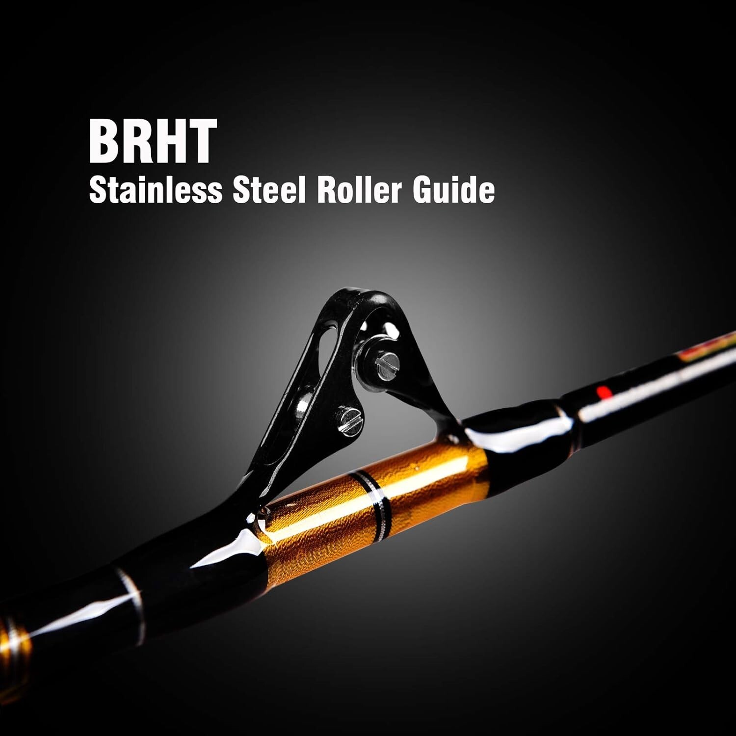 Durable 7′ Fishing Rod with Stainless Steel Rollers – Heavy Power for Trolling
