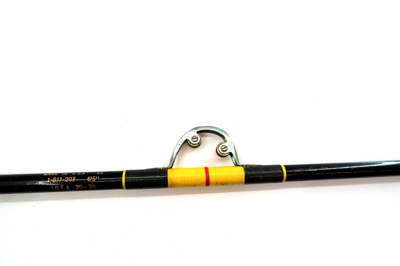 South Bend 1-611-203 Saltwater Trolling Rod w/ Roller Guides ~ MISSING ROD BUTT