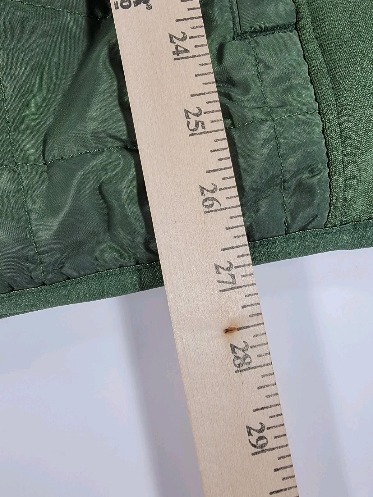 Orvis Green Hybrid Performance Puffer Jacket Mens Medium Full Zip Quilted Pocket