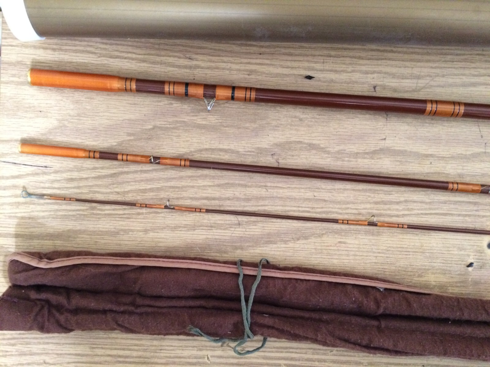 VINTAGE Custom 9′ Royal Javelin 3 pcs Fiber Fishing Rod Garcia Conolon #9641