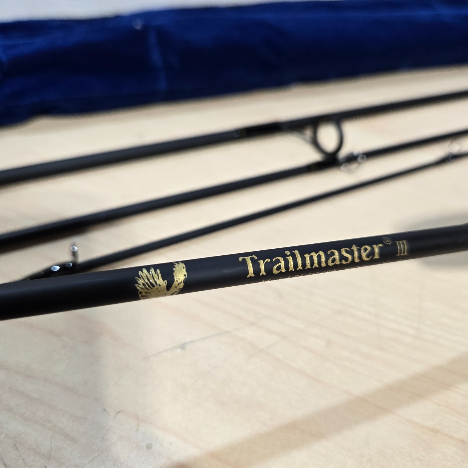 Eagle Claw Trail master ZLIII600 Spinning & FLY pole Fishing rod 7′ 6″🍒