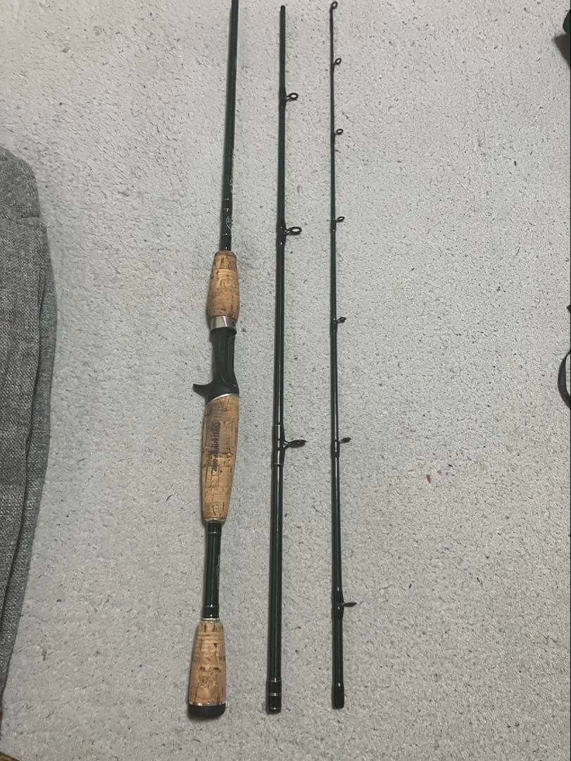 Bass Pro Shops Extreme 3-Piece Fishing Rod Rare Used