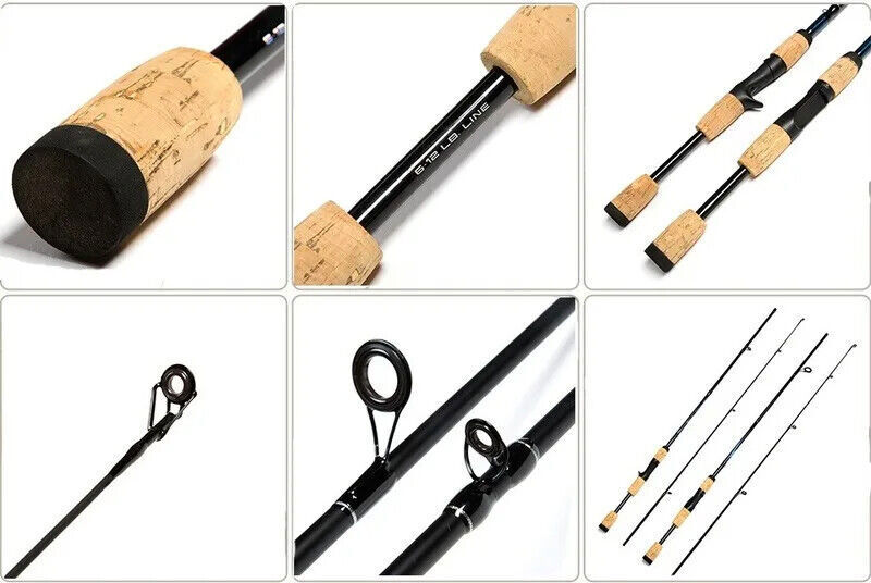 Hobbuy 1.7m Fishing Rod Fiber Spinning/Casting Fishing Pole Bait Weight 6-15g