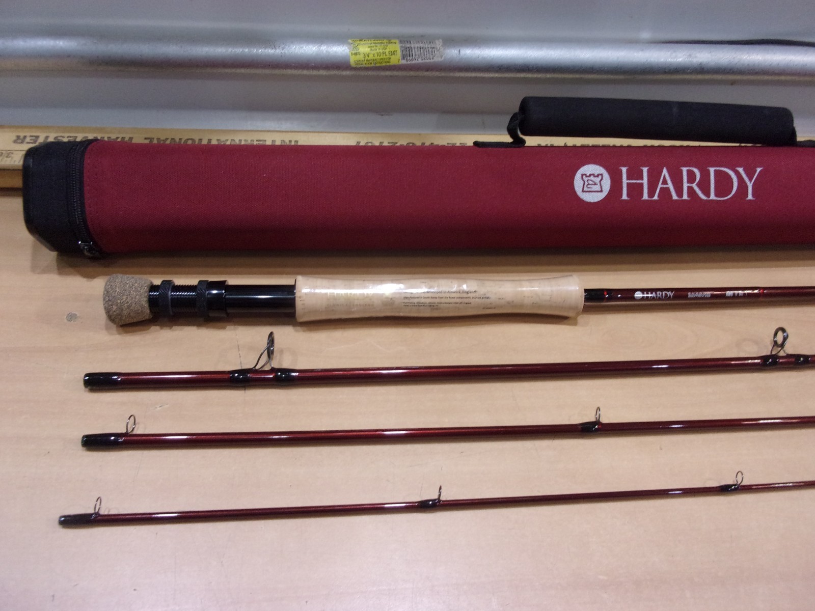 HARDY SHADOW FLY ROD and case 9 foot 9 weight