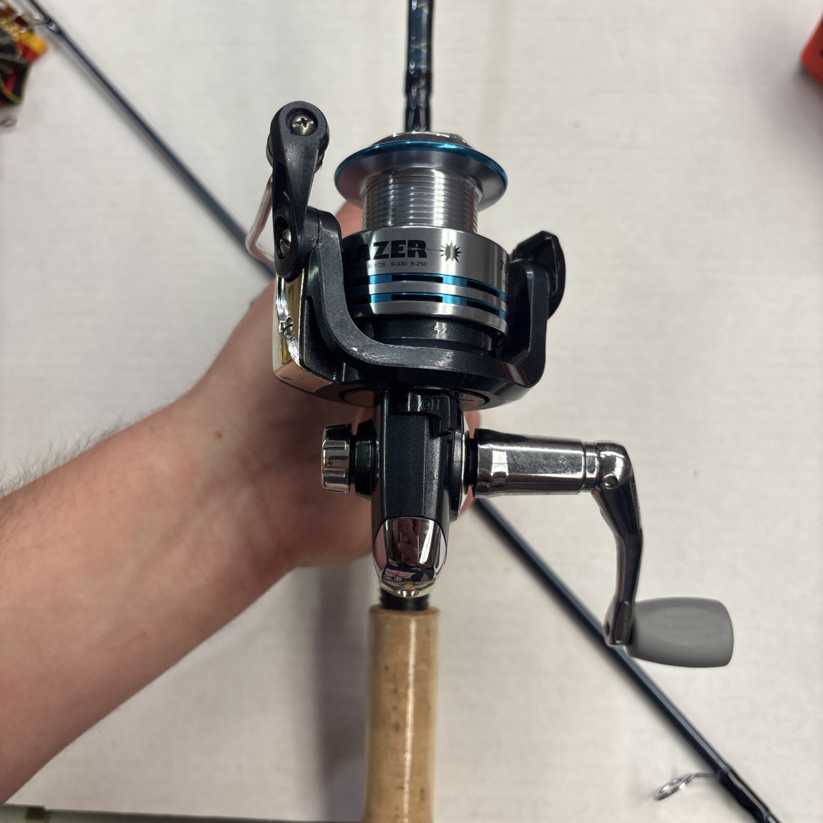 Lazerz Blue Series Tournament Dx Rod And Reel 6’ 6” Hi-Tech Fishing