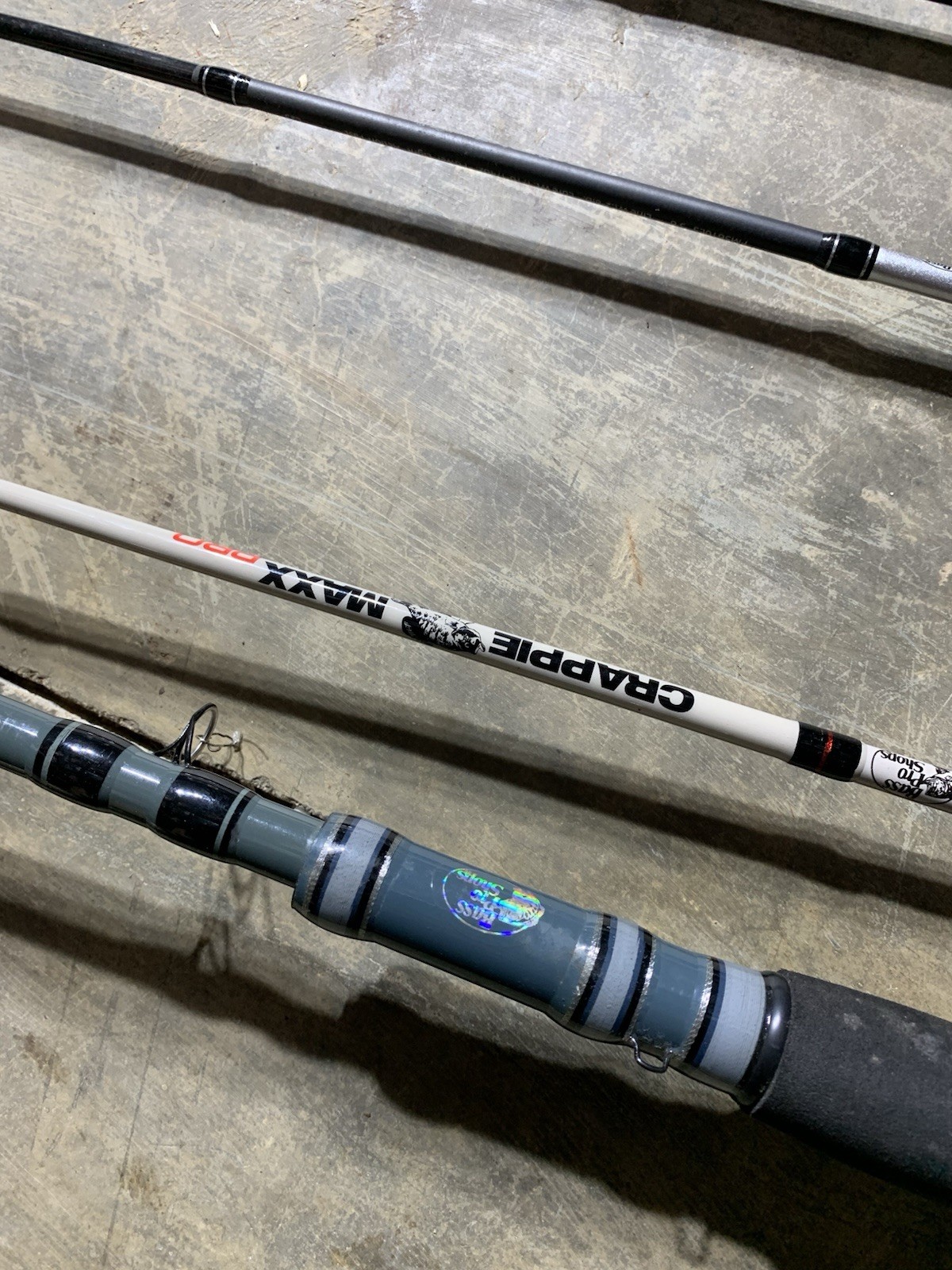 LOT OF 10 BASS PRO SHOPS FISHING RODS (BROKEN)