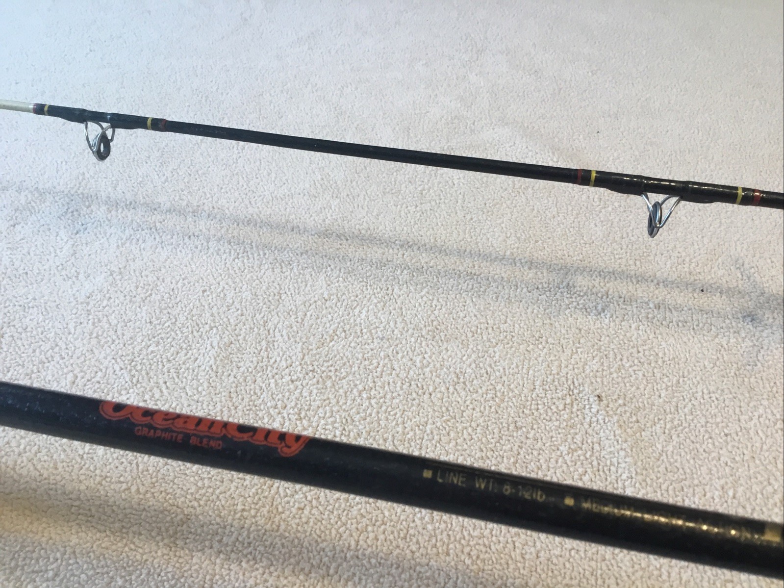Ocean City Tip- Tronix 52602B 6’ Med Action 2 Piece Fishing Rod.
